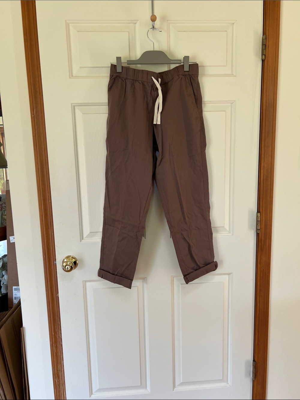 Pact Organic Daily Twill Pant Medium Deep Taupe - Picture 5 of 8